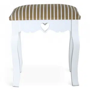 Taburet, alb/model dungat, WAGNER 1 NEW