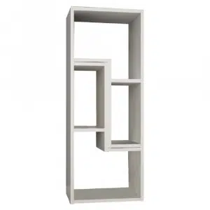 Etajeră multifuncţională, alb, VARIO