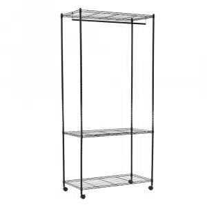 Cuier mobil, negru, VERDONE