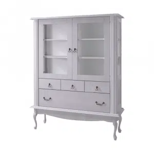 Vitrină DA5, pin alb, VILAR