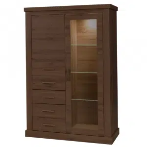 Vitrină AR3, stejar stirling, HILARD